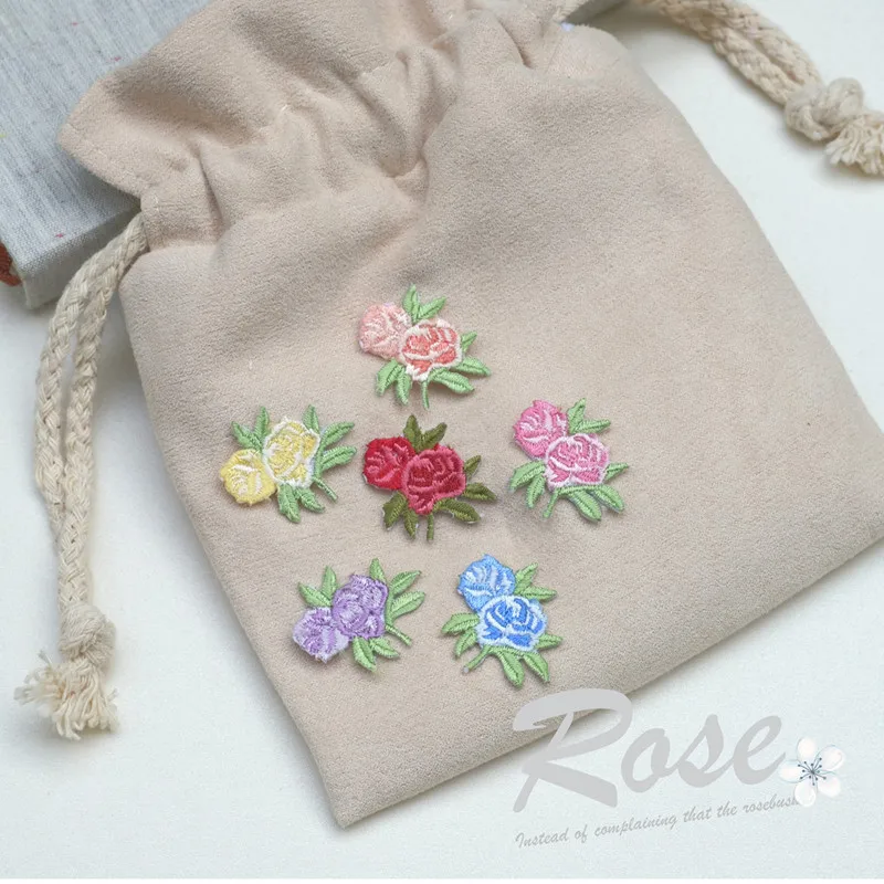 

1PCS NEW Very Small Embroidered Patches For Kid Clothing Appliques DIY Coat Dress Bags Jeans Iron On Flower Patches