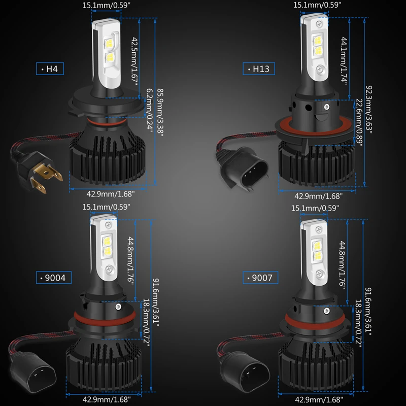 Katur H7 Levou kit de Farol de