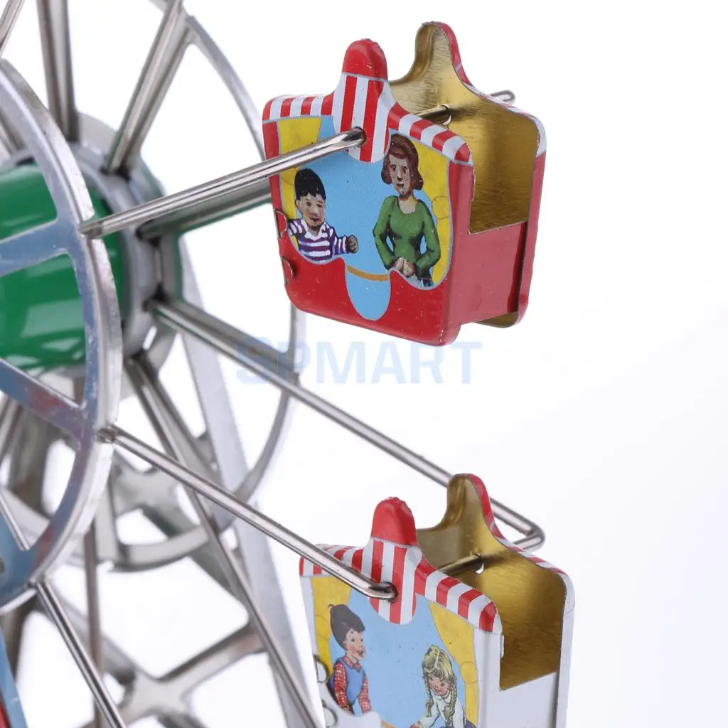 Vintage Musical Ferris Wheel Model Wind Up Clockwork Tin Toys Collection Gifts Tin Toys Tin Tin Toystoys Tin Aliexpress