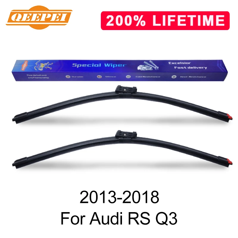 Сменные щетки стеклоочистителя QEEPEI для Audi RS Q3 2013-2018 резиновые автомобильные