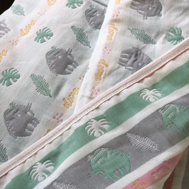 В Класс 110*110 см новорожденных муслин Одеяло, Bebes, детская хлопок с пышной 6-слойной юбкой Ванна Полотенца ребенка пеленать Одеяло s Пеленальное