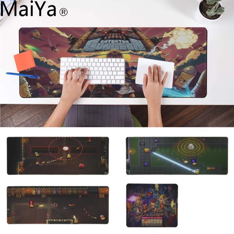

MaiYa Custom Skin Enter the Gungeon Customized MousePads Computer Laptop Anime Mouse Mat Durable Rubber Mouse Mat Pad