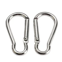 20Pcs/Lot Mini Carabiner Silver Aluminum D-Snap Mountaineering Hook Keychain EDC Survival Gear Outdoor Travel Kit Camping Tools
