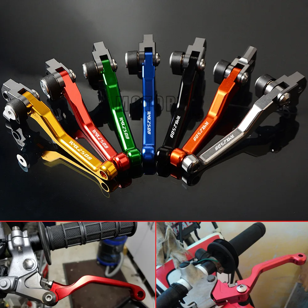 

Motorcycle Motocross Accessories Aluminum dirt bike Pivot Brake Clutch Levers FOR SUZUKI RMX250S RMX 250 S 1993 1994 1995 1996