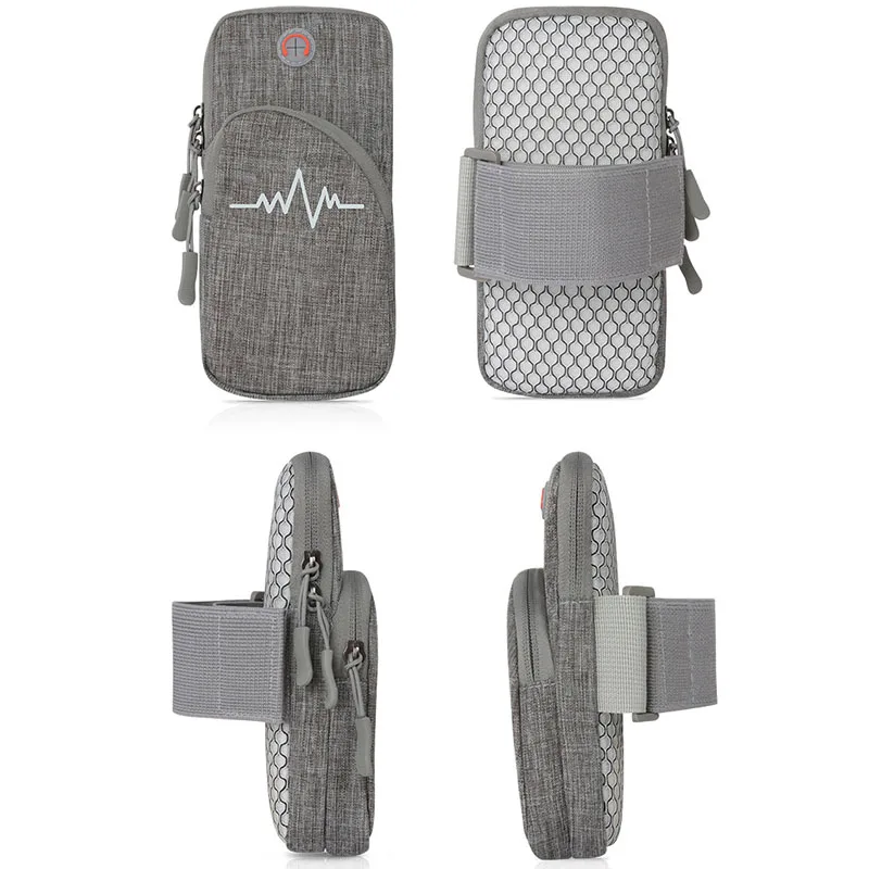 Outdoor sports running arm bag nylon waterproof mobile phone arm set multi-function fashion fitness running bag arm sleeve
