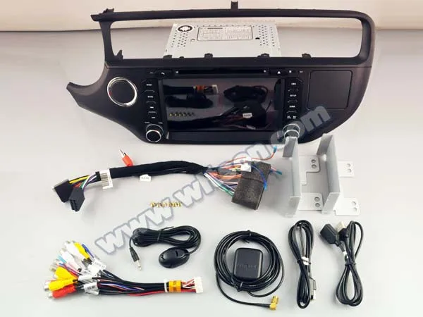 Top 8" Android 9.0 Pie OS Car DVD Multimedia Navigation GPS Radio for Kia Rio (UB) 2011-2017 with Greater Viewing Angle IPS Screen 4