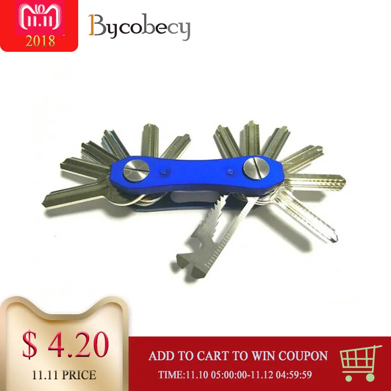 BYCOBECY Car Key Holder Chain Smart Key Wallets Ring Housekeeper Oxide Aluminum DIY EDC Pocket Key Organizer Smart Collector BYCOBECY Car Key Holder Chain Smart Key Wallets Ring Housekeeper Oxide Aluminum DIY EDC Pocket Key Organizer Smart Collector