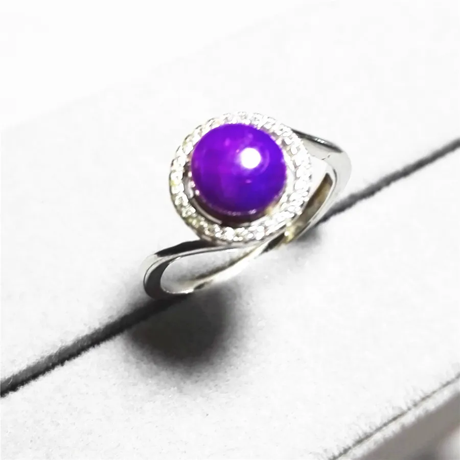925 Sterling Silver Jewelry Fashion Women Purple Natural Sugilite Ring Drop Shipping | Украшения и аксессуары