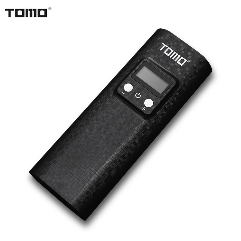 TOMO Smart power charger фонарик Функция power Bank чехол 2x18650 зарядное устройство портативное зарядное устройство для телефона зарядное устройство - Цвет: Black