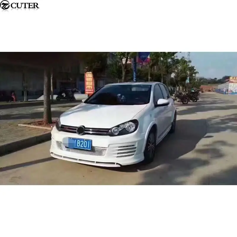 Golf 6 PP Неокрашенный набор внешних комплектующих к автомобилю переднего бампера для заднего бампера боковые юбки для Volkswagen VW Golf 6 MK6 revozport style