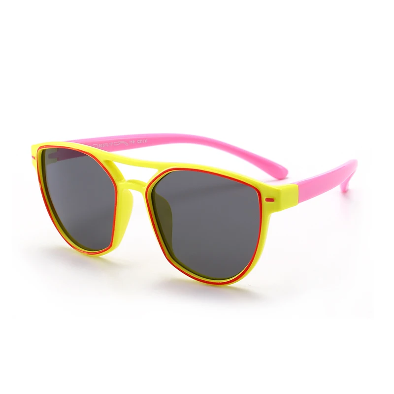 Модные детские милые летние солнцезащитные очки, поляризованные очки для детей, для девочек и мальчиков, цветные детские солнцезащитные очки, красные gafas