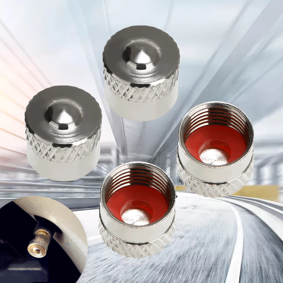 New Arrival 4pcs 9mm High Quality Copper Wheel Valve Dust Caps For BMW Wheel Car Accessories