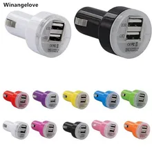 Winangelove 100 шт./лот 2.1A+ 1A двойной зарядное устройство USB для iphone 7 6 5 5S для samsung Note 2 3 S4 S5