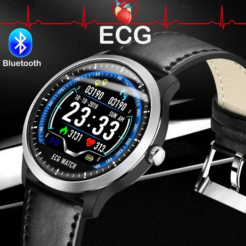 

Men's Multi-function Smart Watch N58 ECG PPG Smart Bracelet Heart Rate Monitor Fitness Tracker Smart Watch for IOS Android