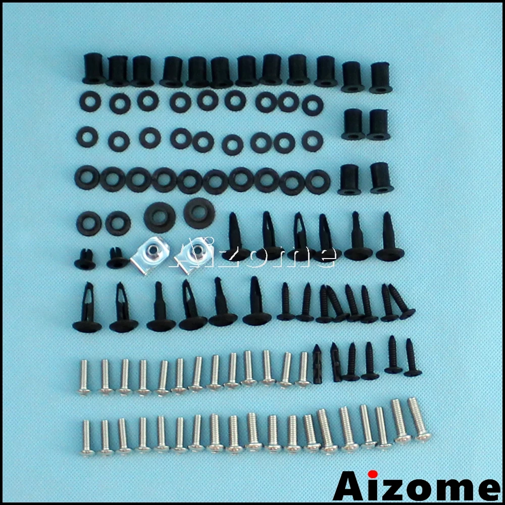 Black Complete Motorcycle Fairing Bolt Kit Honda CBR954RR 2002-2003 Body Screws Fasteners and Hardware Black Complete Motorcycle Fairing Bolt Kit Honda CBR954RR 2002-2003 Body Screws Fasteners and Hardware