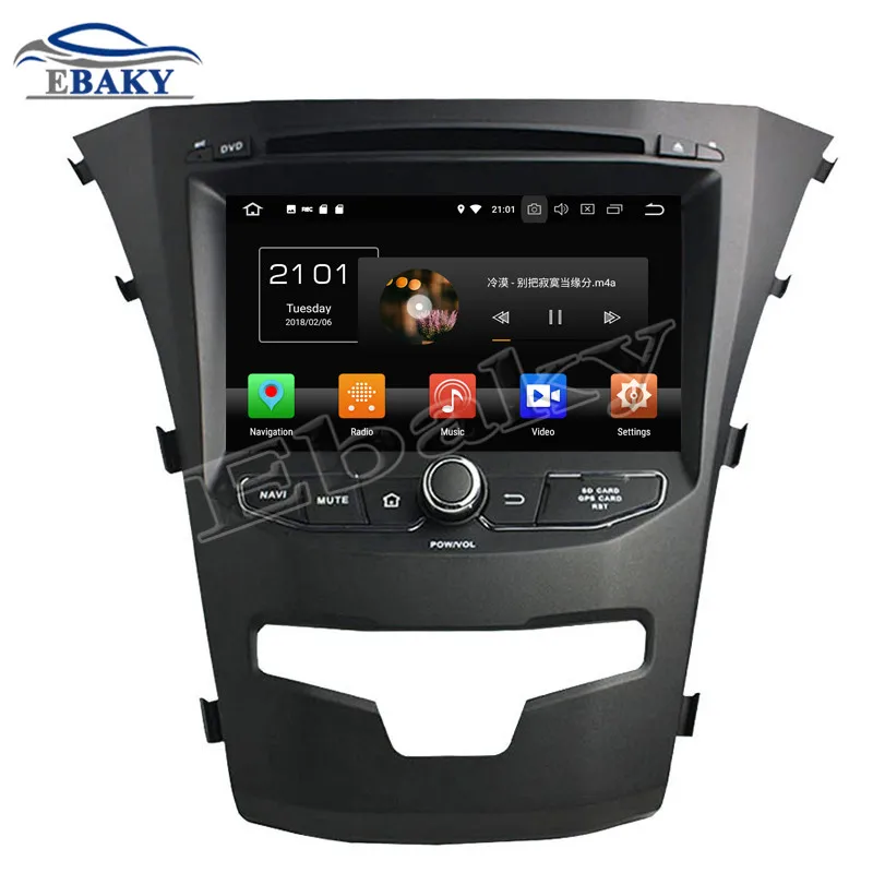 Excellent NaviTopia 7inch 4GB RAM 64GB ROM Octa Core Android 9.0 Car DVD Player For SsangYong Korando 2014/GPS/WIFI 13