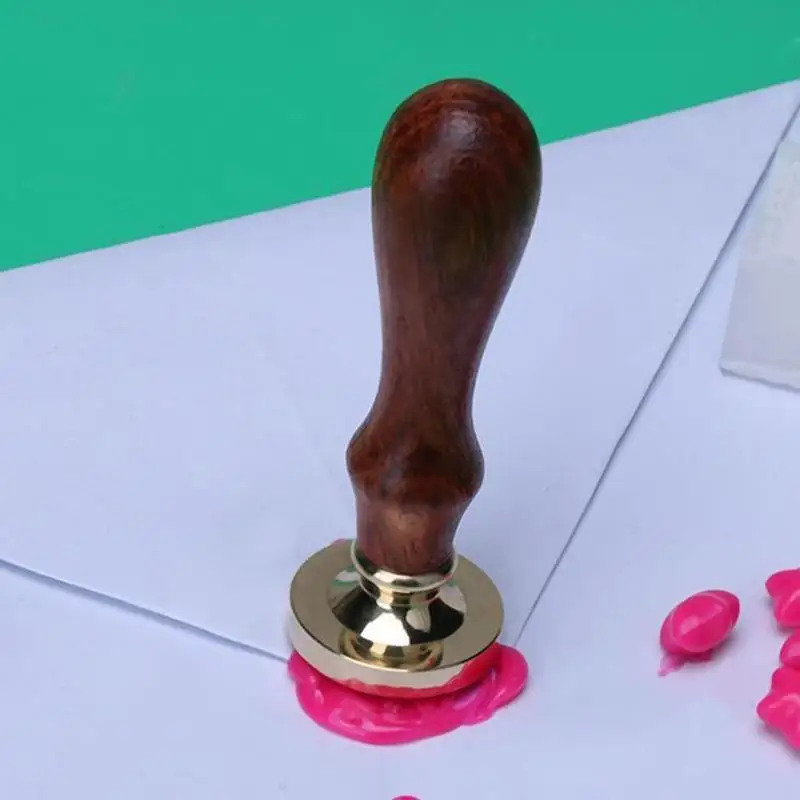  Christmas Decoration Retro Wood Handle Sealing Wax Stamp Christmas Greeting Birthday Wedding Invita - 32923982912