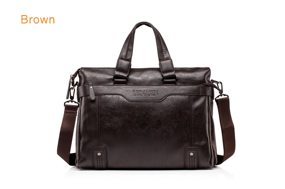 Модный мужской коммерческий портфель из мягкой кожи/брендовая дизайнерская мужская сумка-мессенджер/Повседневная деловая сумка 1" сумки для ноутбука для мужчин