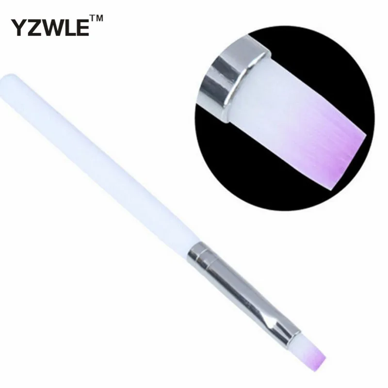 

WUF 1 PC 1PC Nail Art Brush Builder UV Gel Drawing Painting Brush Pen For Manicure DIY Tool Ggradient Purple Color 04