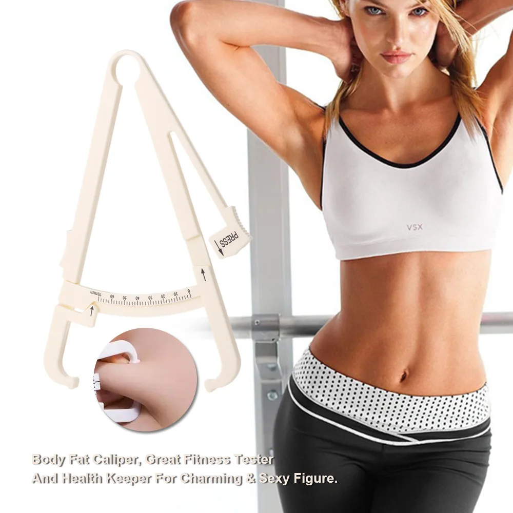 

1PC 70mm Body Fat Caliper Personal Body Fitness Measurement Tool Skin Fold Tester Health Keeper Body Fat Monitors