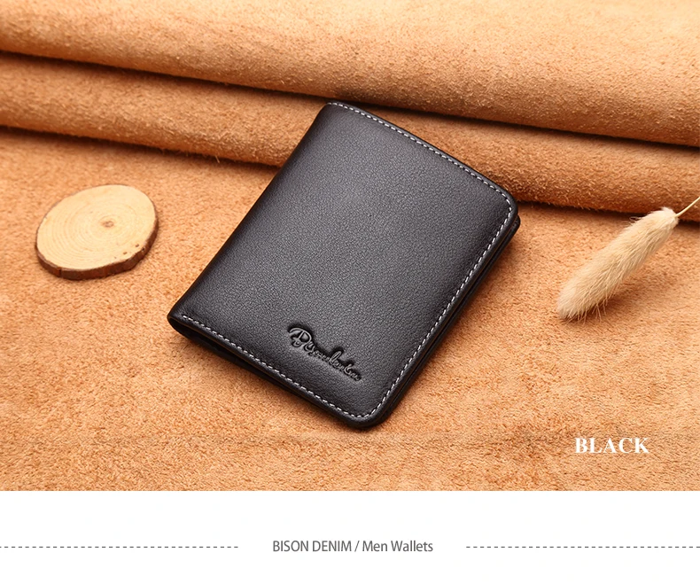 couro genuíno carteiras masculinas fino masculino carteira