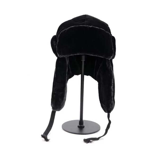 

2020 New Brand Men's winter hat warm beanies cap with velvet masked Riding headgear with a veil thick