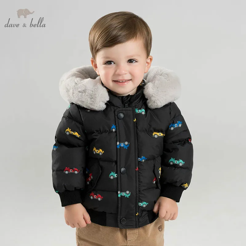 DBM9242 dave bella BABY BOYS down jacket children hooded outerwear ...