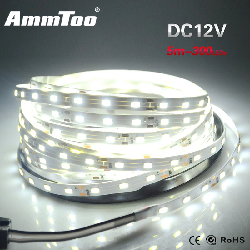 Светодиодная лента 5630 5 м/рулон 300 светодиодов светильник SMD более яркий чем 2835 3528