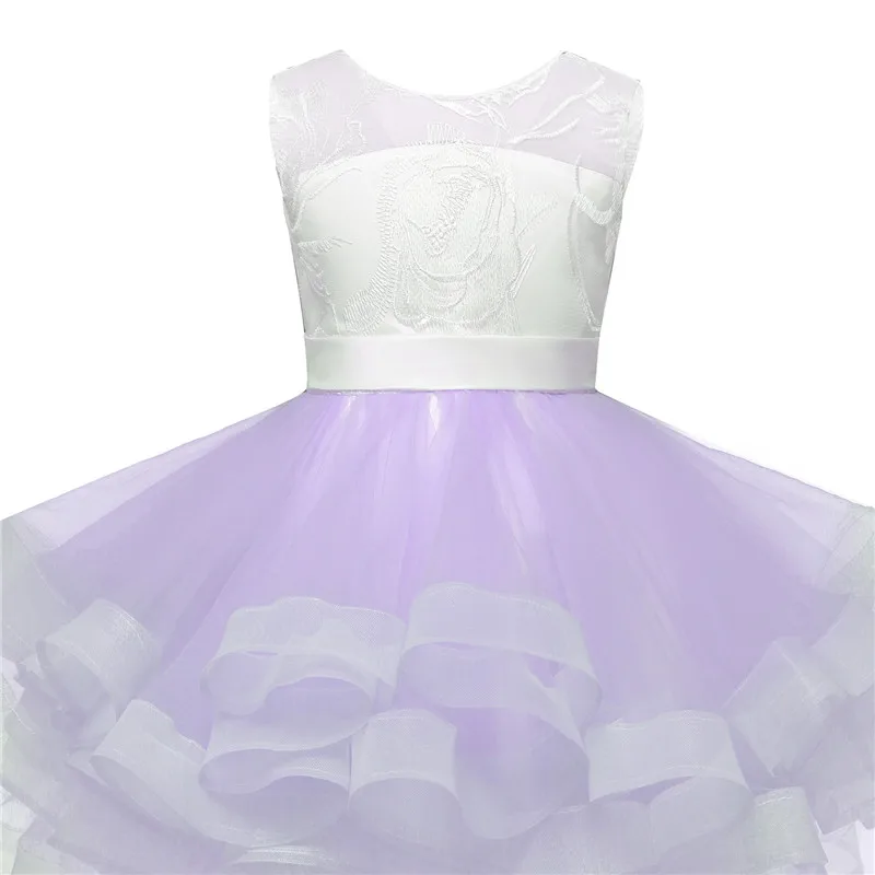 Платье с цветочным узором для девочек на свадьбу, детское платье для причастия для девочек-подростков, церемония, пачка, одежда для малышей от 4 до 10 лет, Vestidos