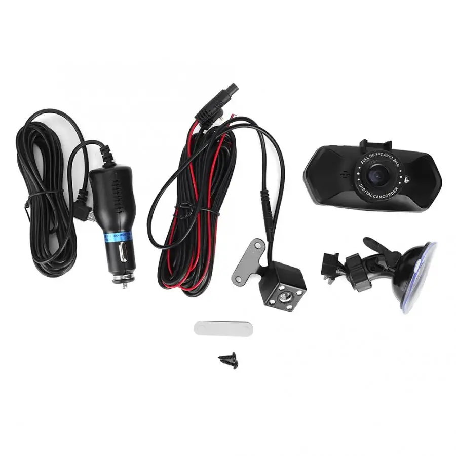 2inch HD Dual Lens Car Dash Cam 1080P Dashboard Camera 120 Degree Wide Angel Driving Recorder Accessories | Автомобили и