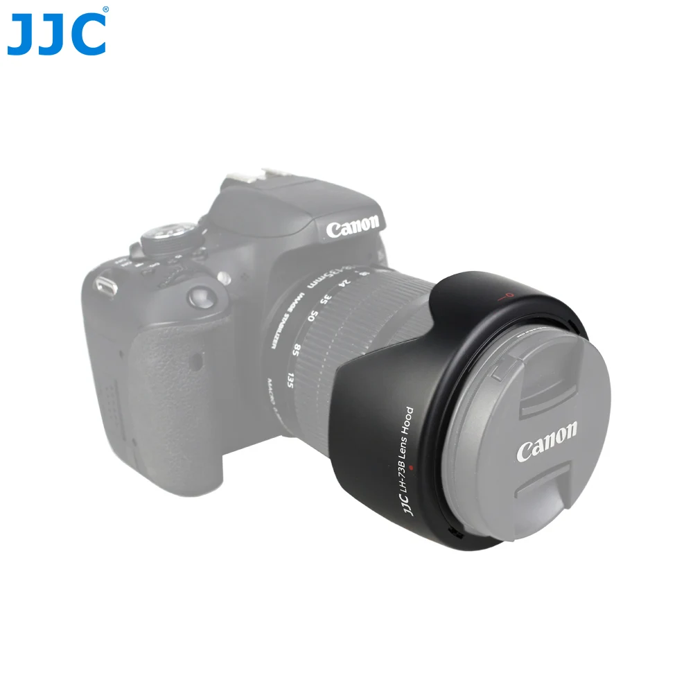 JJC LH 73B Camera Lens Hood for Canon EF S 18 135mm f/3.5 5.6 IS STM/EF S 17 85 f/4 5.6