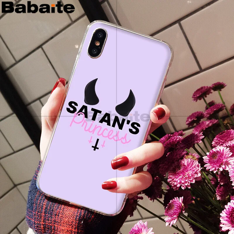 Babaite Devil Satan Забавный чехол для телефона Apple iPhone 8 7 6 6S Plus X XS max 5 5S SE XR - Цвет: 8