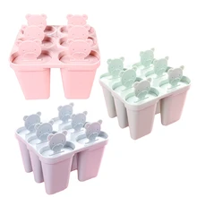6 шт./компл. ячеек Мороженое Поп DIY Формочки для льда полезный кухонный инструмент для приготовления мороженного форма для мороженого леденец плесень лоток сковорода для
