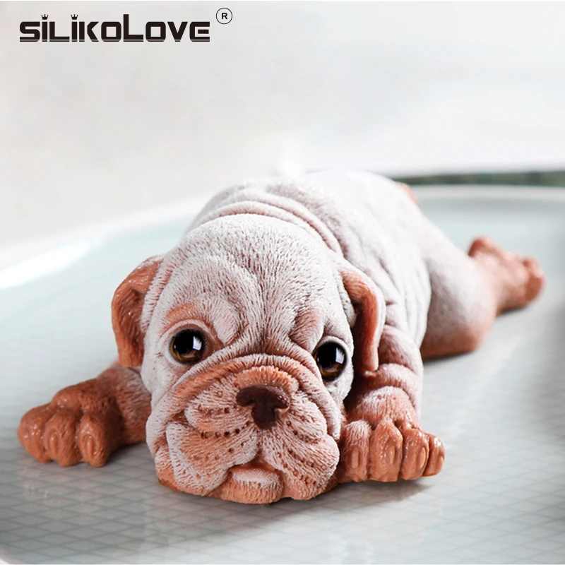 Silikolove シリコーン型ムース作る 3d シャーペイケーキ装飾汚れ犬チョコレートベーキングモールド動物金型ケーキツールピンク Aliexpress Home Garden