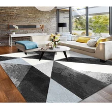 Скандинавские мягкие ковры геометрической формы для гостиной прикроватные Коврики для спальни Диванный кофейный столик покрывало домашний декор Противоскользящие коврики