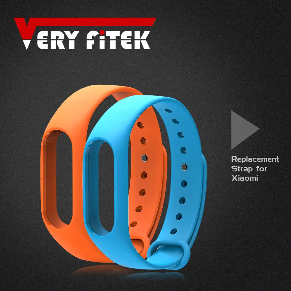 

2017 New Silicone Replacement Wrist Strap for Miband 2 Xiaomi Mi band 2 Smart Bracelet Double Color Miband2 Belts without Core