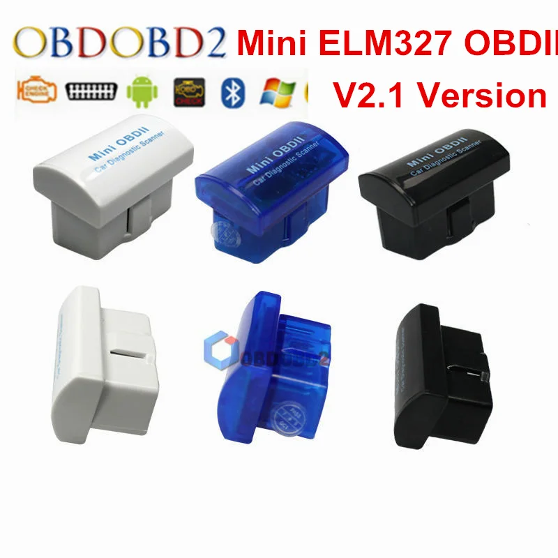 Низкая цена мини OBD2 ELM327 Bluetooth сканер инструмент Мини OBD II ELM 327 V2.1 авто