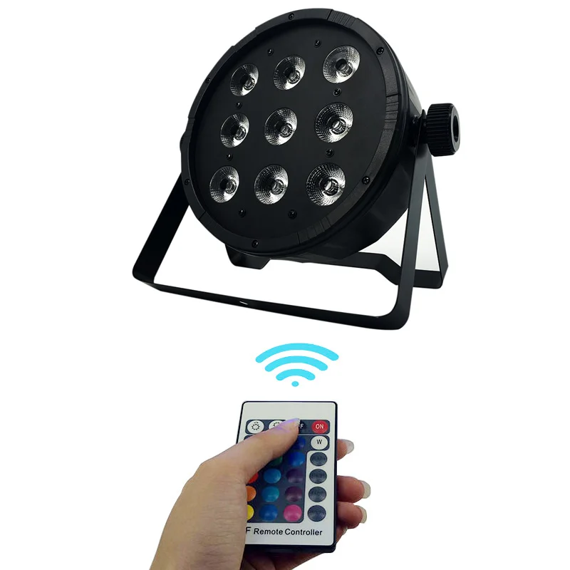 

Wireless remote control LED Par 9x12W RGBW 4IN1 LED Wash Light Stage Uplighting Free&Fast shipping