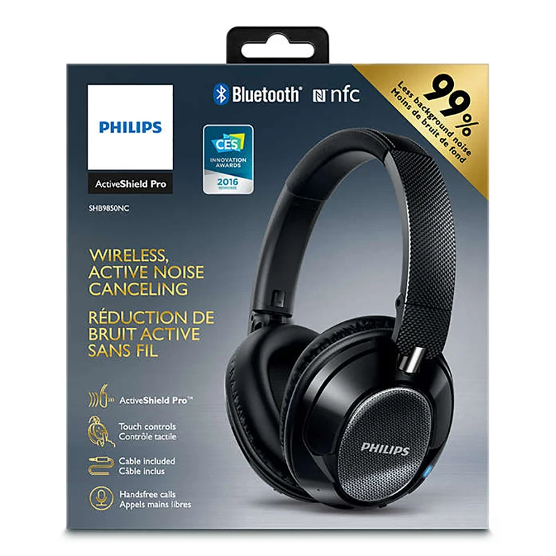 Оригинальные беспроводные bluetooth наушники Philips SHB9850 с шумоподавлением и