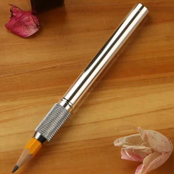 

Metal and Plastic Rod Pencil Extender Sketch Pencils Lengthening Device Pencil Sets Cap Of A Pen Plus Pole Fine Stationery