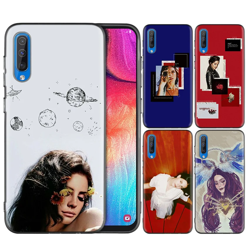 

Black Silicone Case Bag Cover for Samsung Galaxy M10 M20 M30 S8 S9 S10 S10e 5G J3 J4 J5 J8 Plus 2018 S7 Edge Shell Lana Del Rey