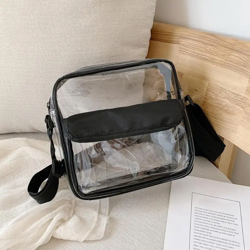 Прозрачная сумка для женщин, прозрачная сумка на плечо, женские сумки, женская универсальная сумка-мессенджер, модная сумка на плечо