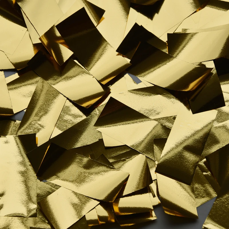 Золотая retangal 2*5 см, бумага из фольги, конфетти, измельченная ...