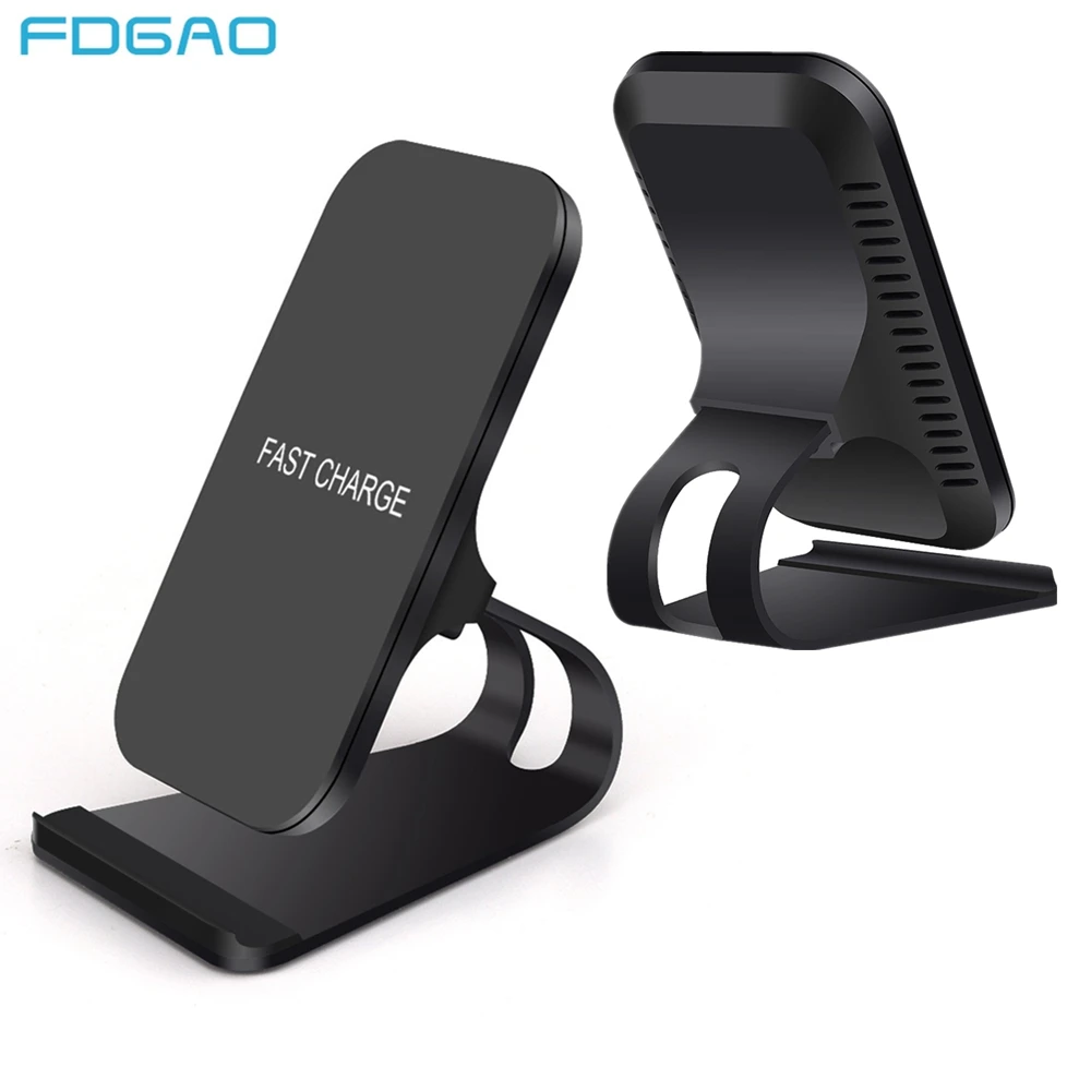 

FDGAO 10W QI Wireless Charger Quick Charge 3.0 USB Fast Wireless Charging Stand for iPhone 8 X XS Max XR Samsung S9 S8 Note 9 8
