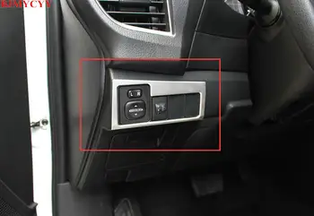 

BJMYCYY For Toyota Corolla 2014 2015 2016 2017 Stainless steel Headlight Adjust Switch Knob Cover Trim Interior Styling 1piece