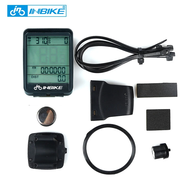 INBIKE Rainproof Bicycle Computer Wireless MTB Bike Cycling Waterproof Odometer Stopwatch Speedometer Watch LED Digital Rate