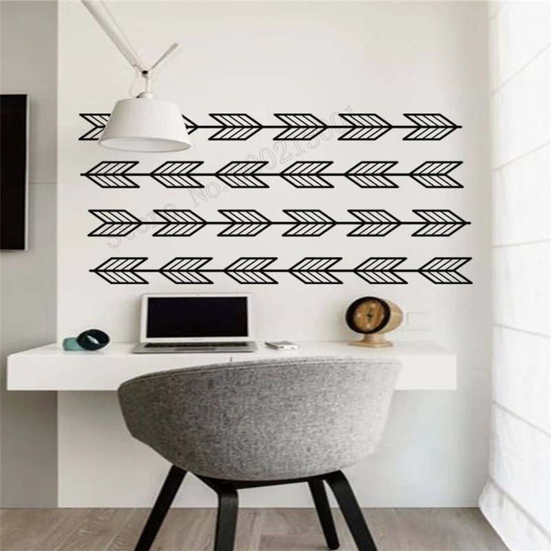 

Art Wall Sticker Arrow Boho Decoration Vinyl Art Ornament Sticker Removeable Modern Poster Nersery Decal Small Pattern LY191