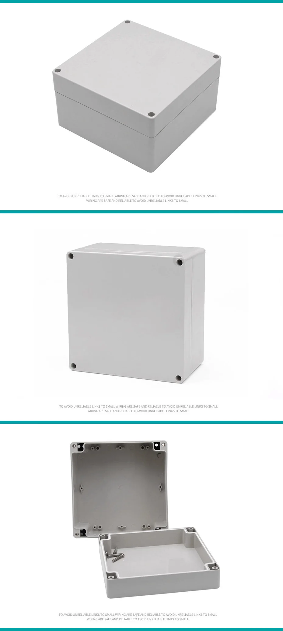 160 мм x 160 мм x 90 мм/6," x 6,3" x 3,"(Д* Ш* В) пластиковый корпус силовая распределительная коробка