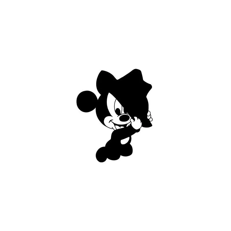 white mickey hat