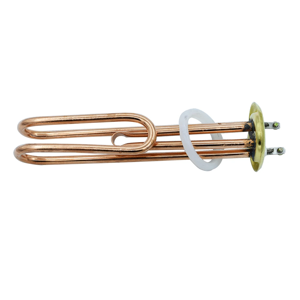 

Hook Type Red Copper Water Heating Element 63mm Ring Flange Diameter 220V 3KW Heater Boiler Electric Water Heater